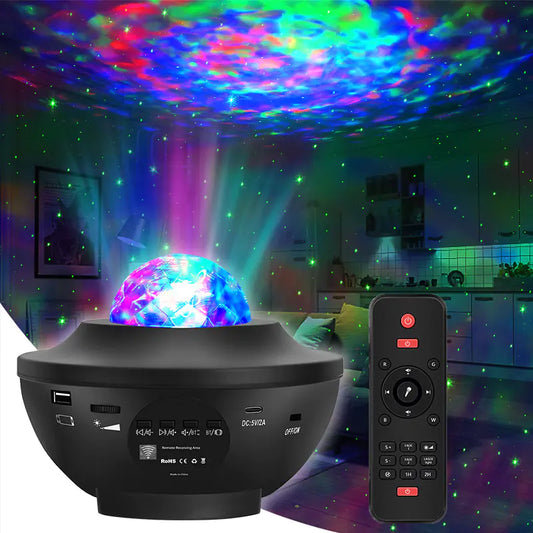 LED'lite Rotating Bluetooth & USB Star Light Projector
