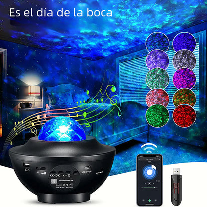 LED'lite Rotating Bluetooth & USB Star Light Projector